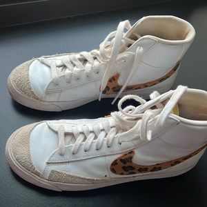 Cheetah Print Nike Blazers